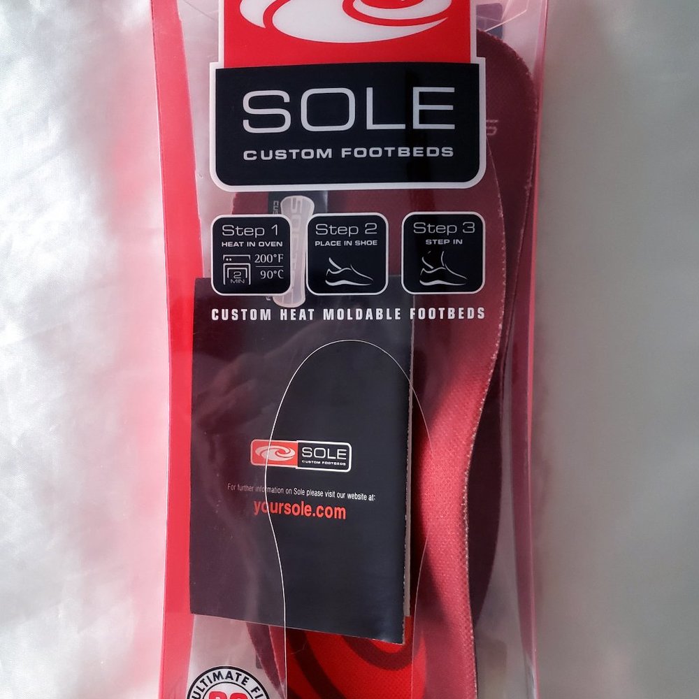 SOLE Custom Heat Moldable Footbed Insoles - Active Medium W 4.5 - 5